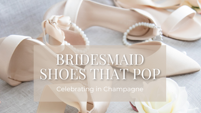 Bridesmaid Shoes That Pop: Celebrating in Champagne