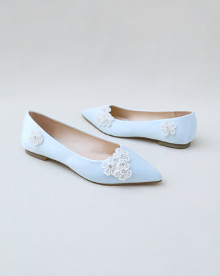 Wedding Flats with All Pearls Chassia FlowersWomen Shoes