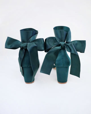 Ankle Wrap Tie Evening Block HeelsWomen Shoes