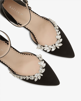 Marquise Rhinestone Block Heel Evening ShoesWomen Shoes