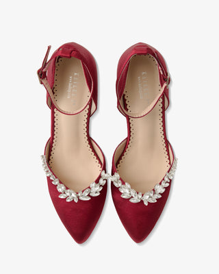 Marquise Rhinestone Block Heel Evening ShoesWomen Shoes