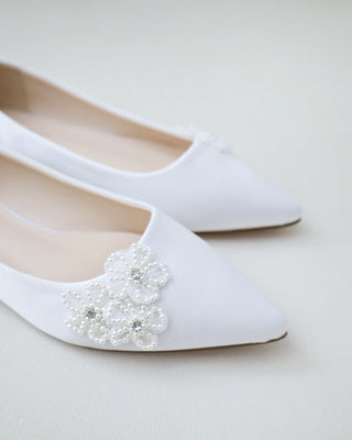 Wedding Flats with All Pearls Chassia FlowersWomen Shoes