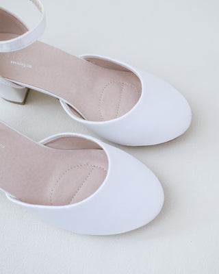 Girls Satin Block HeelKids Shoes