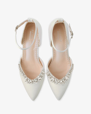 Marquise Rhinestone Block Heel Wedding ShoesWomen Shoes