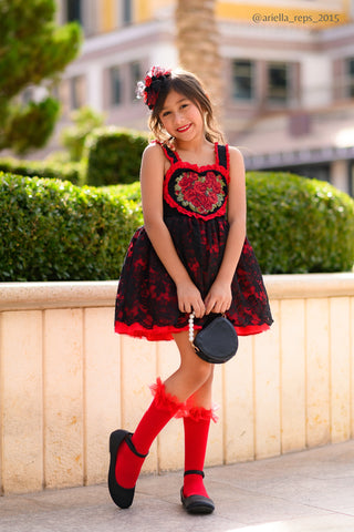 Satin Flats with Velcro Ankle StrapKids Shoes