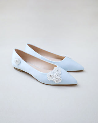 Wedding Flats with All Pearls Chassia FlowersWomen Shoes
