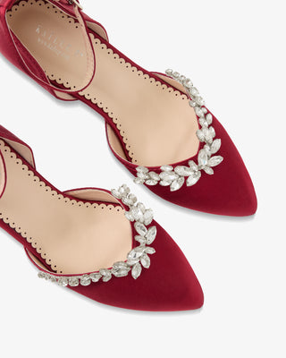 Marquise Rhinestone Block Heel Evening ShoesWomen Shoes