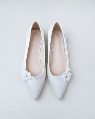 Wedding Flats with All Pearls Chassia FlowersWomen Shoes
