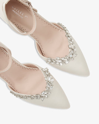 Marquise Rhinestone Block Heel Wedding ShoesWomen Shoes