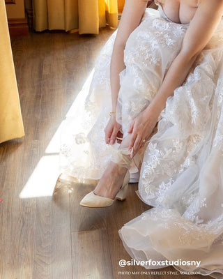 Ankle Wrap Tie Wedding Block HeelsWomen Shoes