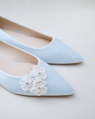 Wedding Flats with All Pearls Chassia FlowersWomen Shoes