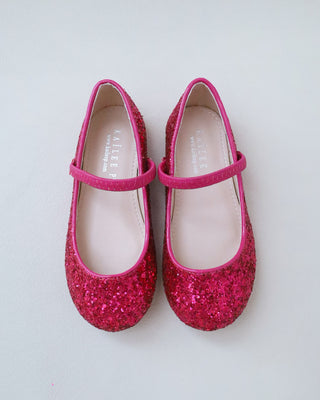 Rock Glitter Mary Jane Ballet FlatsKids Shoes