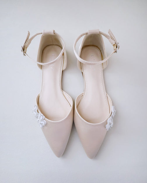 Women Champagne Shoes, Wedding Shoes, Bridesmaids Shoes, Prom Shoes â Kailee P. Inc.