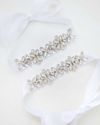 Floral Rhinestones Ankle StrapsAccessories