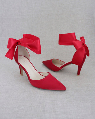 Evening Heels With Ankle RibbonWomen Shoes