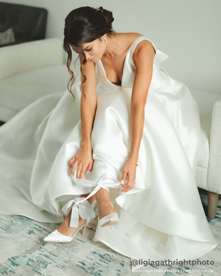 Wedding Heels With Ankle RibbonWomen Shoes