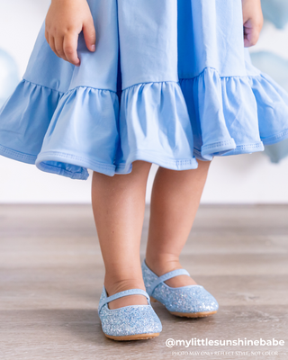 Rock Glitter Mary Jane Ballet FlatsKids Shoes