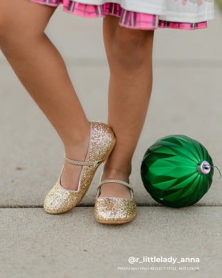 Rock Glitter Mary Jane Ballet FlatsKids Shoes
