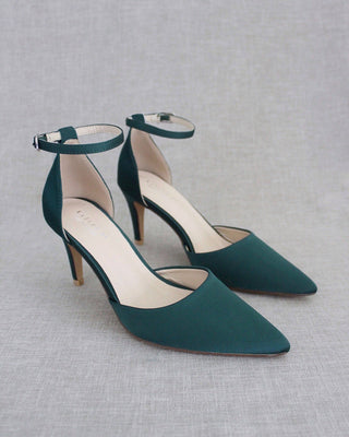 Simple Satin Evening HeelsWomen Shoes