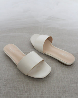 Satin Slip on SandalsWomen Shoes