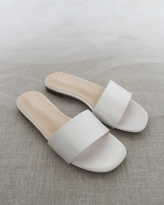 Satin Slip on SandalsWomen Shoes