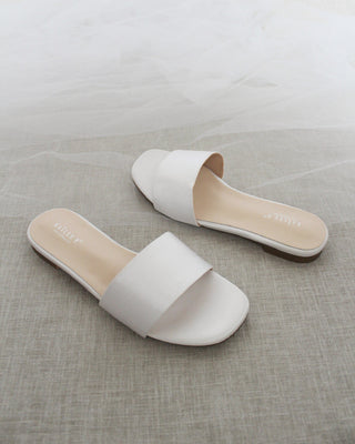 Satin Slip on SandalsWomen Shoes