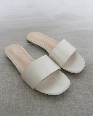 Satin Slip on SandalsWomen Shoes