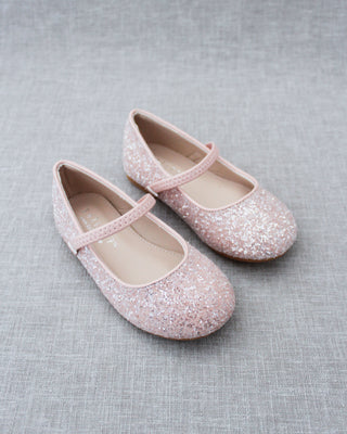 Rock Glitter Mary Jane Ballet FlatsKids Shoes