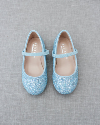 Rock Glitter Mary Jane Ballet FlatsKids Shoes