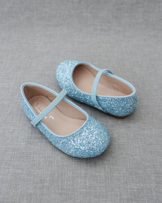 Rock Glitter Mary Jane Ballet FlatsKids Shoes