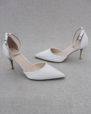 Simple Satin Wedding HeelsWomen Shoes