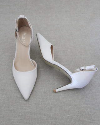 Simple Satin Wedding HeelsWomen Shoes