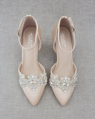 Evening Block Heel with Rhinestones DetailWomen Shoes