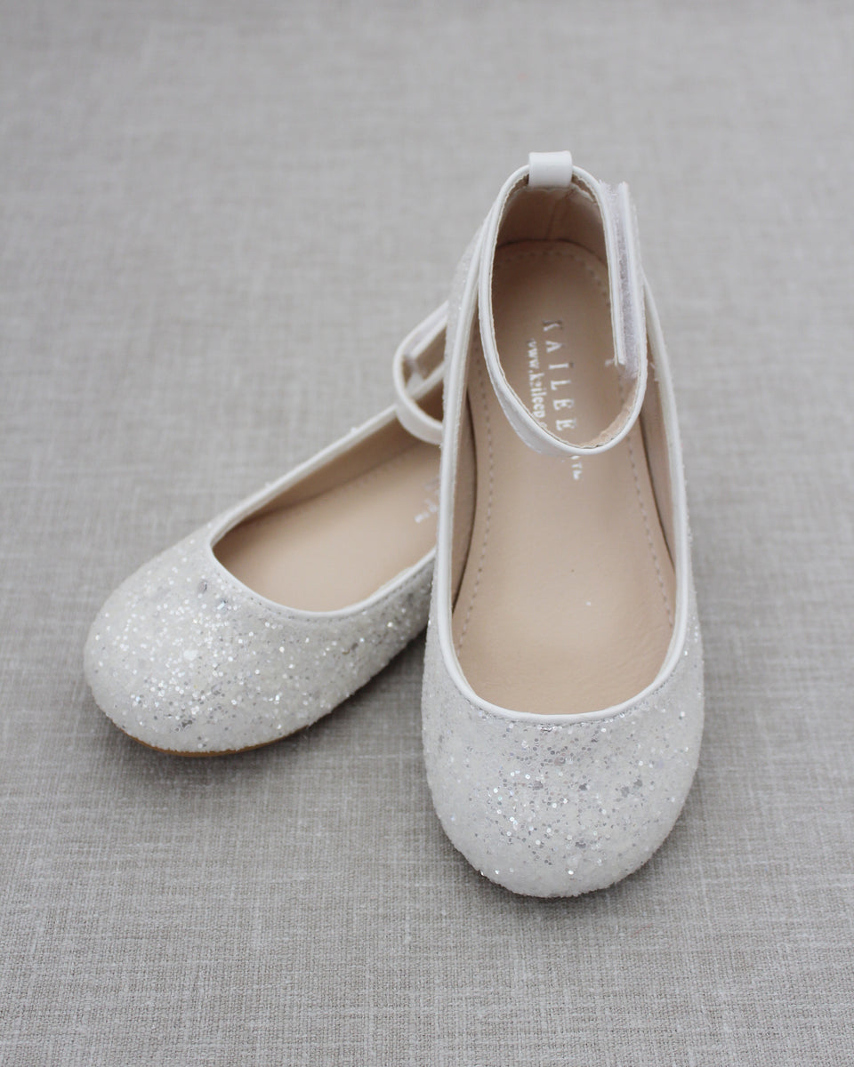 Girls best sale sparkle flats