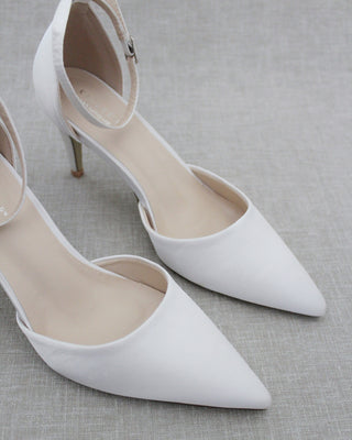 Simple Satin Wedding HeelsWomen Shoes