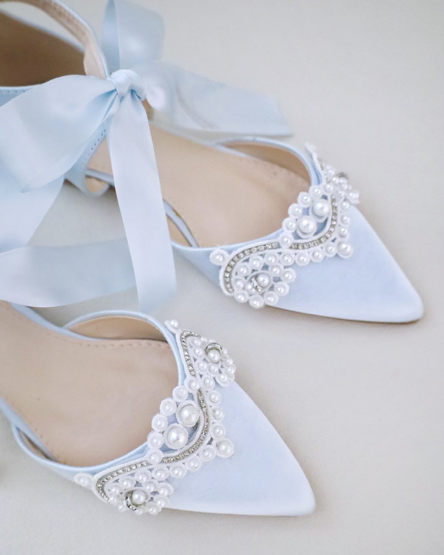 Light Blue Satin Small Ribbon