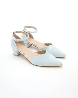 something blue wedding satin shoes