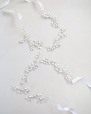 Pearl Leaves Vine BranchHeadbands