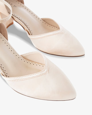 Satin Block Heels