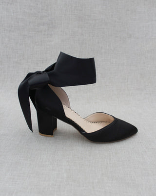 wedding black heels
