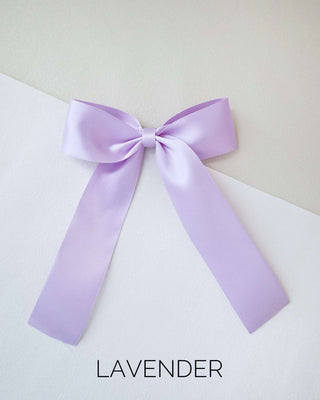 Long Tail Satin Hair Bows for GirlsHair Clips