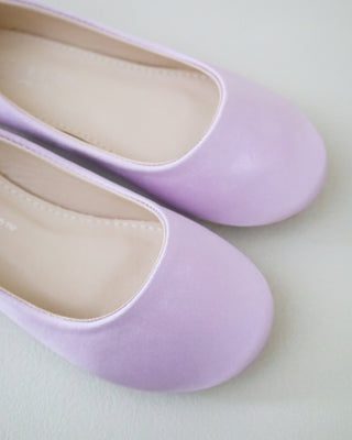 Satin Ballet Flats with Ankle Tie or Ballerina Lace UpKids Shoes
