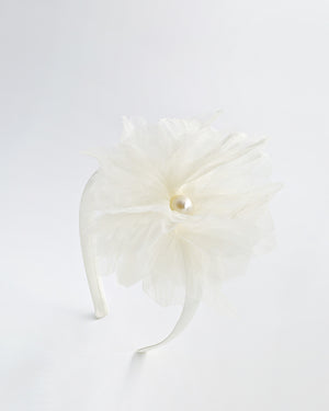 Large Ophelia Flower Headband with Pearl