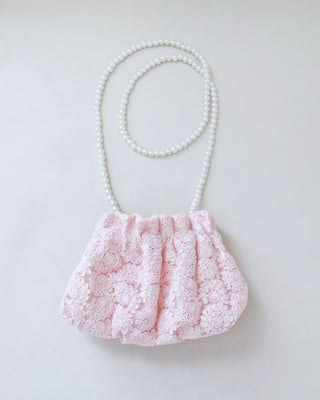 Cleo Pearl Lace Mini PouchClutch