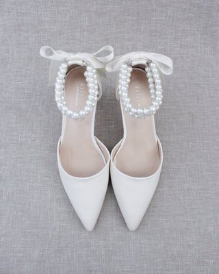 Trinity Pearl Wrap Bridal Shoes