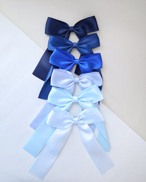 Long Tail Satin Hair Bows