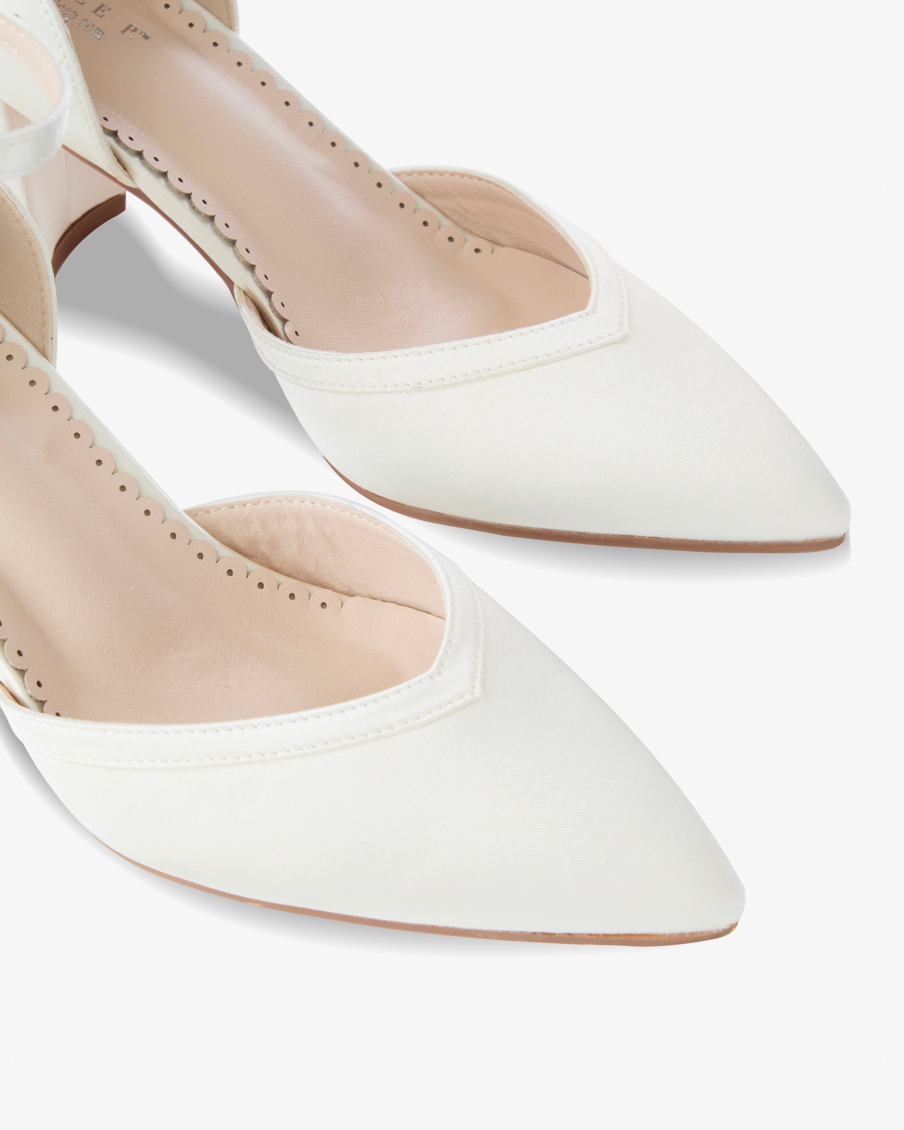 Ivory Satin Block Heels Wedding Shoes, Bridal Shoes, Something Blue 6 Ivory Satin Block Heels Wedding Shoes, Bridal Shoes, Something Blue 6
