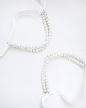Double Pearls Ankle Straps