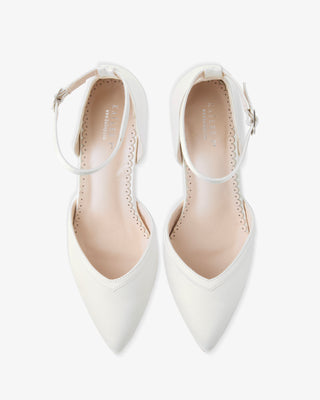 white block heels satin wedding shoes