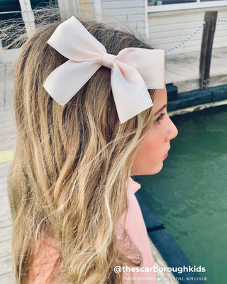 Satin Bow Hair Clips for Girls